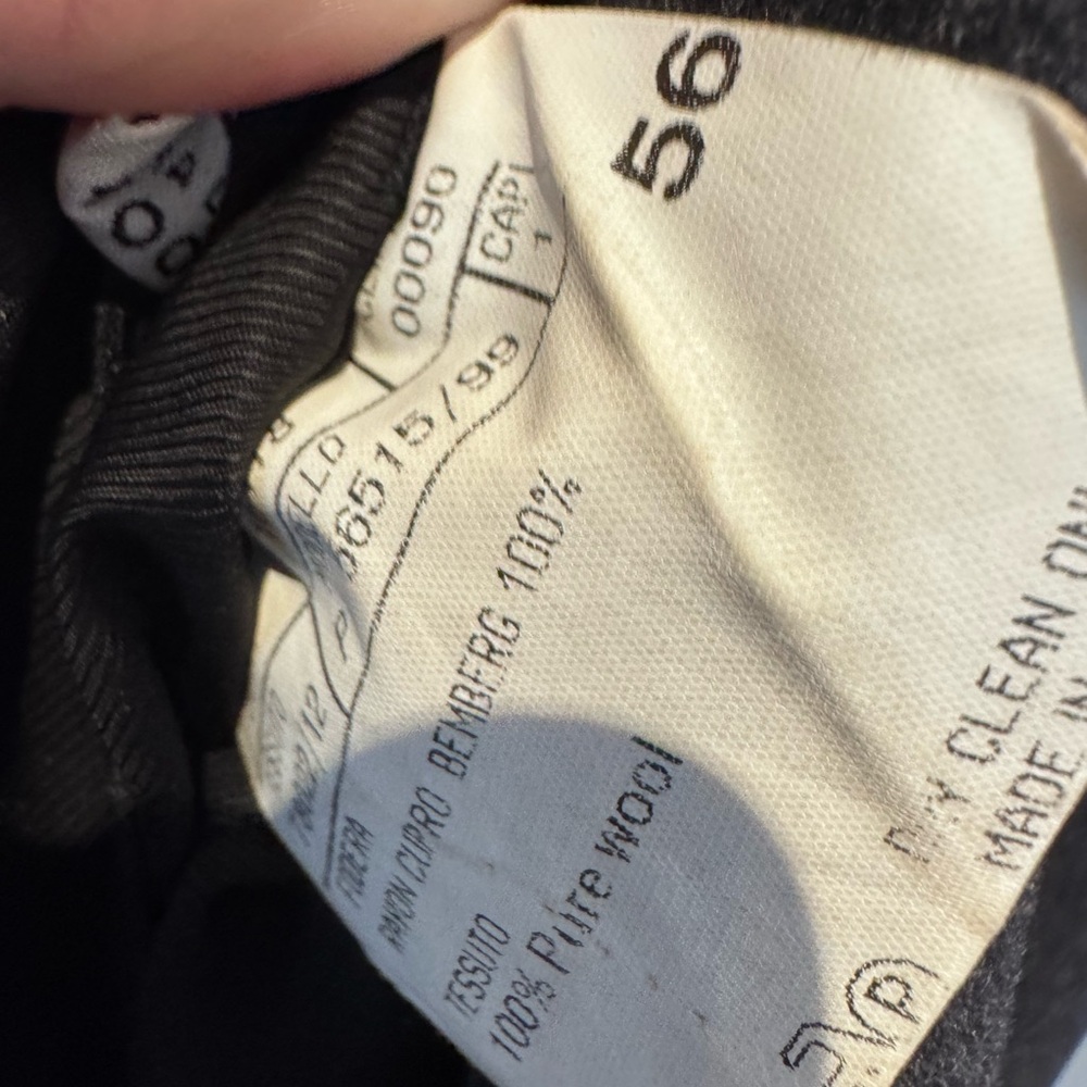 Canali grey wool overcoat 46 - Picture 4 of 4